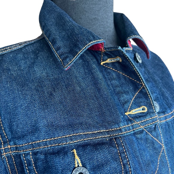 AGED LUCKY BRAND EMBELLISHED DENIM JACKET ALMOST VINTAGE! Size small - Picture 4 of 12